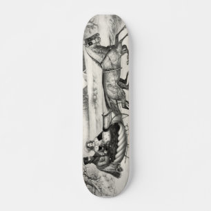 Skateboard Sleigh Ride