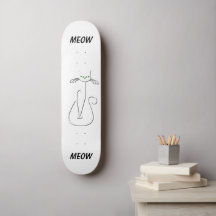 Slinky Black Cat Meow Meow Personalizado Textos Oj