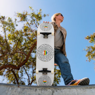 Skateboard SlipperyJoe el labyri labyri del rompecabezas de l