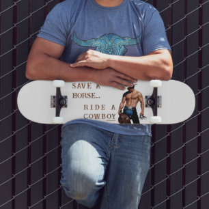 Skateboard SlipperyJoe's Save a horse Ride A Cowboy gorra mus