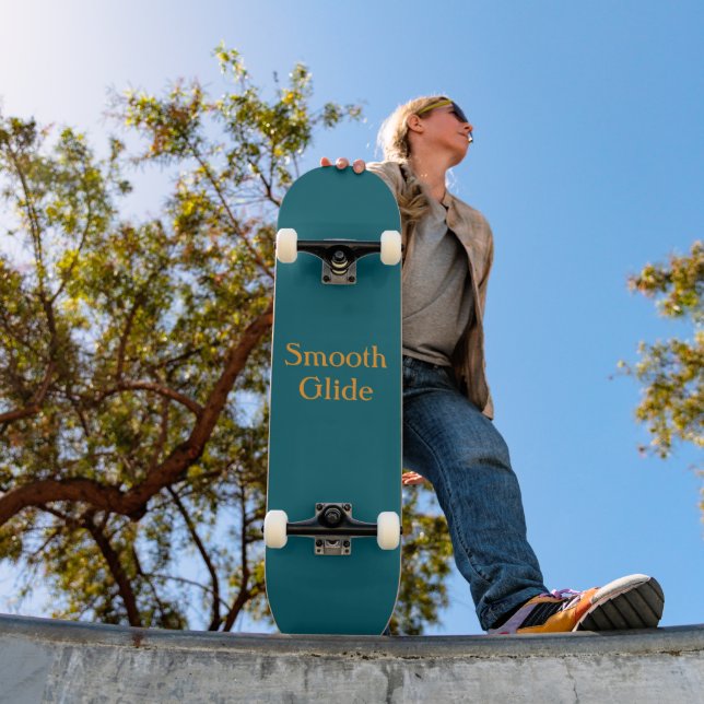 Skateboard Smooth Glide Azul Teal (Exterior 1)