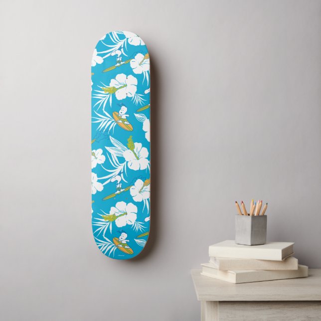 Skateboard Snoopy Brooklyn Beach Pattern (Arte de la pared)