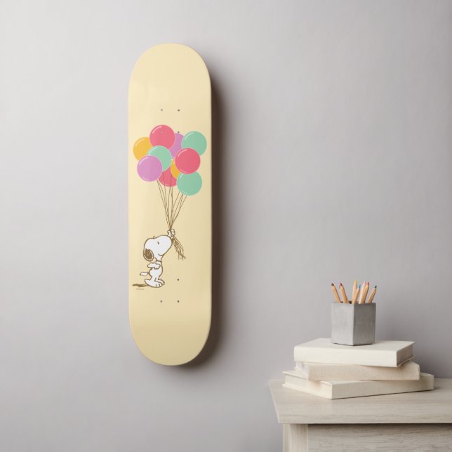 Skateboard Snoopy y los globos (Arte de la pared)