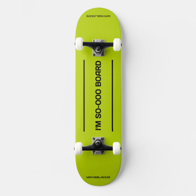 Skateboard ...SO-OOO BOARD skateboard: limón (Anverso)