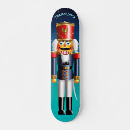 Skateboard Soldado de juguete del cascanueces en uniforme del
