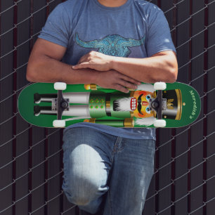 Skateboard Soldado de juguetes de desnucleadores verdes navid