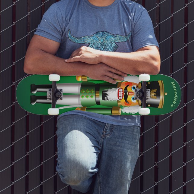 Skateboard Soldado de juguetes de desnucleadores verdes navid (Exterior 3)