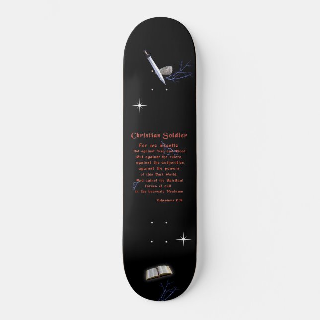 Skateboard Soldados cristianos (Anverso)