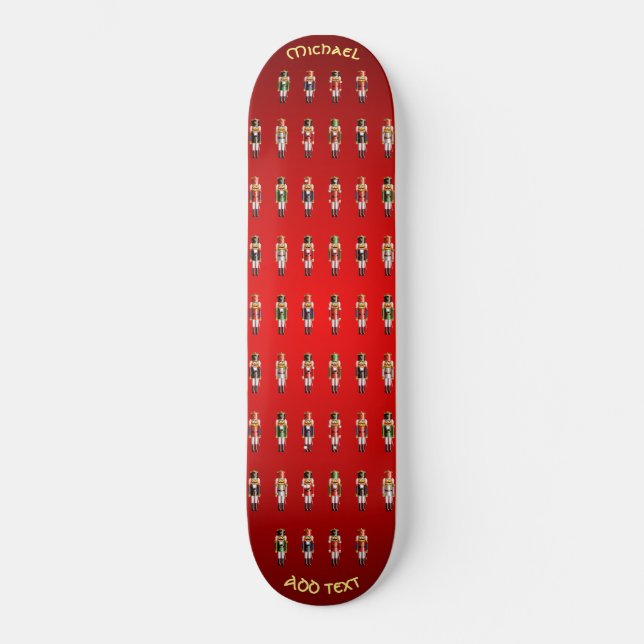 Skateboard Soldados de juguetes nudistas de Navidad (Anverso)