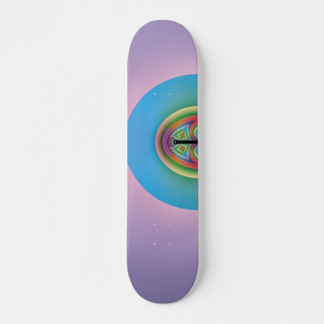 Skateboard Solitario Azul (Anverso )