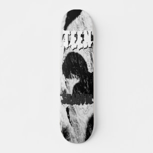 Skateboard sombra de adolescente