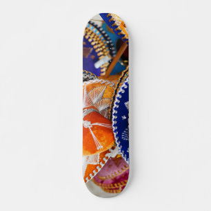 Skateboard sombrero mexicano
