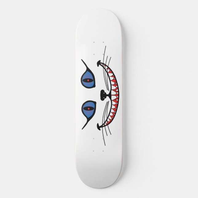 Skateboard Sonrisa de gato de Cheshire (Anverso)