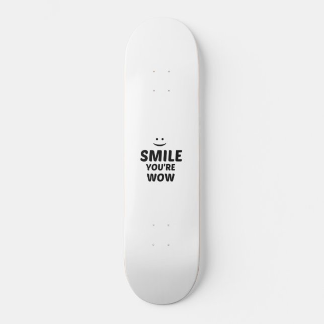SKATEBOARD SONRISA, ERES MALO. (Anverso)