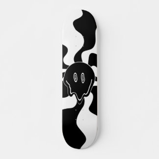 Skateboard Sonrisa Melt - Blanco y negro