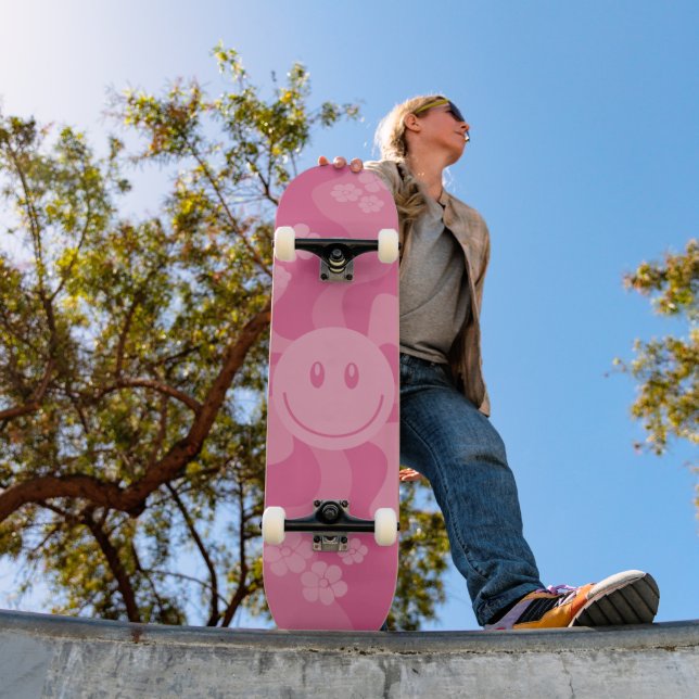 Skateboard Sonrisa - Rosa (Exterior 1)