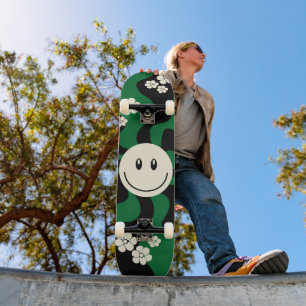 Skateboard Sonrisa - Verde, Crema y Negro