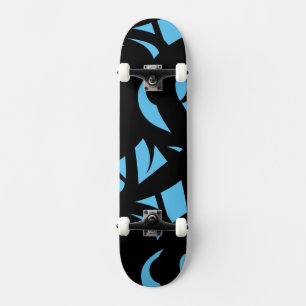 Skateboard Sorprendente arte moderno azul / negro