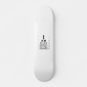 Skateboard Soy ciego como gráfico de ojos de murciélago