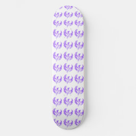 Skateboard Soy Pájaro de Fuego de Llama Violeta - Femenino Sa