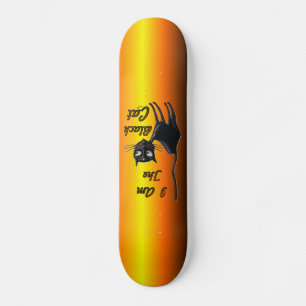 Skateboard Soy Patinador Negro De Gato