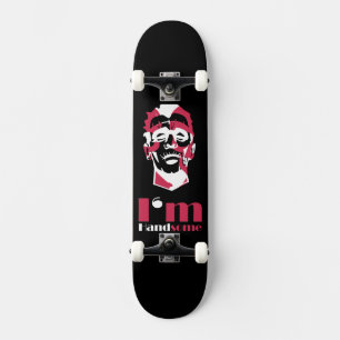 Skateboard Soy un lindo estuche abstracto de cara Funda-Mate 