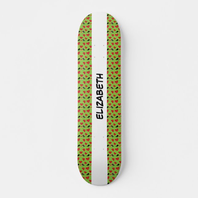 Skateboard Spaghetti Meatball Romantic Date | Añadir su nombr (Anverso )