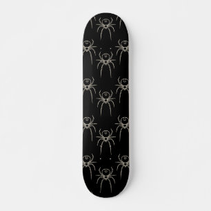 Skateboard Spider - Blanco negro y negro
