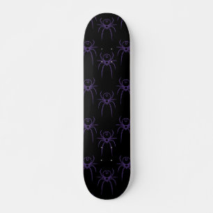 Skateboard Spider en morado y negro