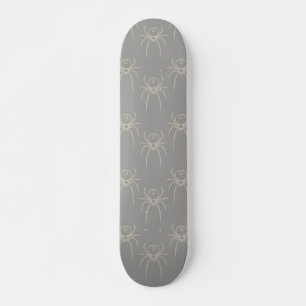 Skateboard Spider - Gris fantasma y blanco óseo
