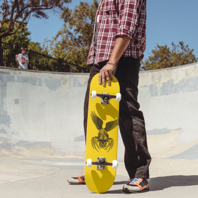 Skateboard Spiderskull con águila (Exterior 2)