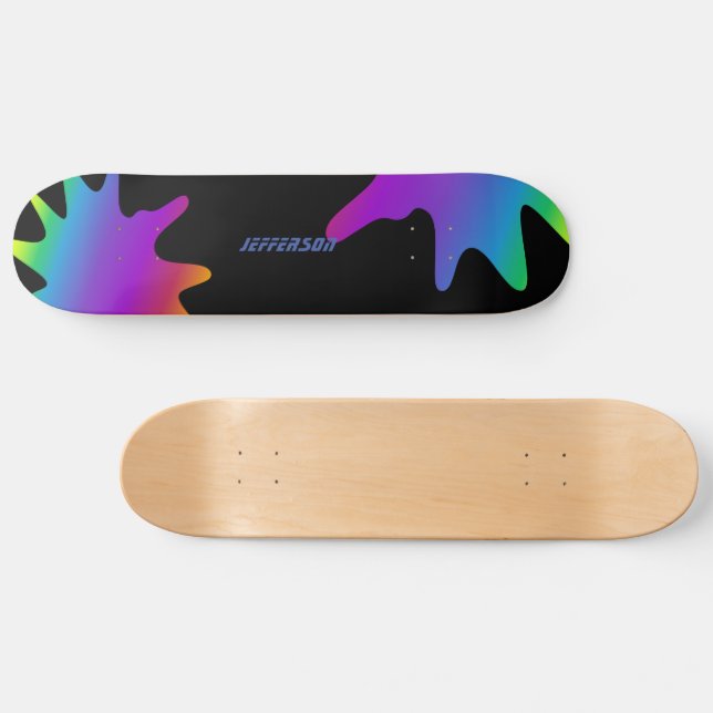 Skateboard Splash de color (Horz)