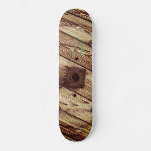 Skateboard Spool de alambre de madera rústica industrial