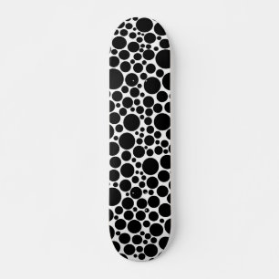 Skateboard Spotty - Negro sobre blanco