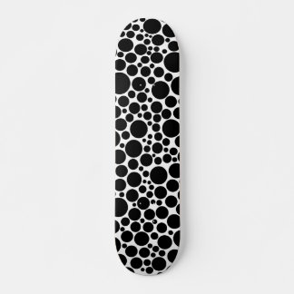 Skateboard Spotty - Negro sobre blanco