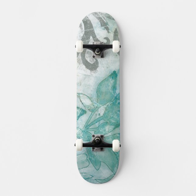 Skateboard Spray de flores II (Anverso)