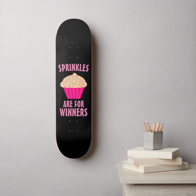SKATEBOARD SPRINKLES SON PARA GANADORES CHICAS DE CUPCAKE FUN (Arte de la pared)