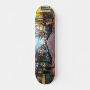 Skateboard St Charles Main St Painterly