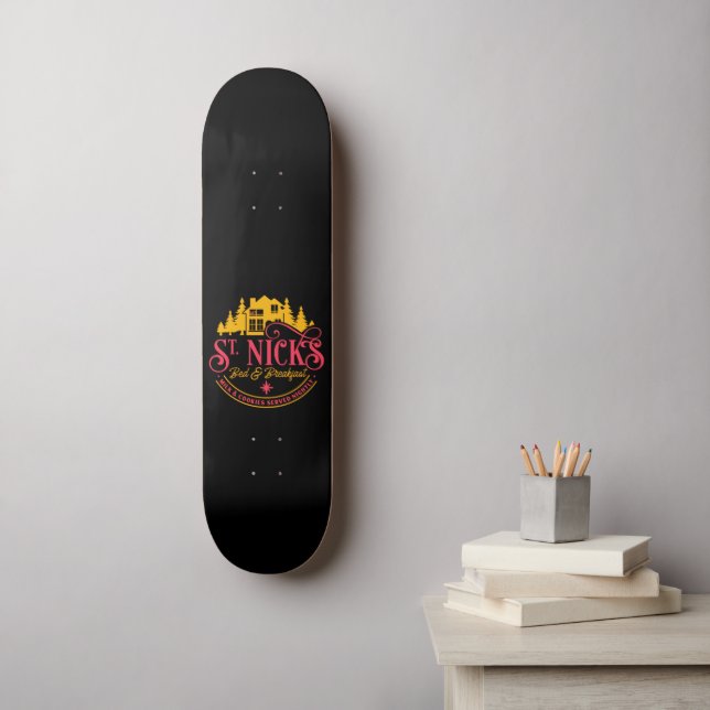 Skateboard ST-NICKS BED & BREAKFAST navidades graciosos (Arte de la pared)