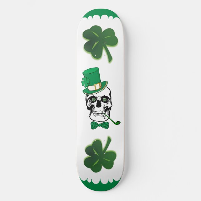 Skateboard St. Paddy Skull (Anverso)
