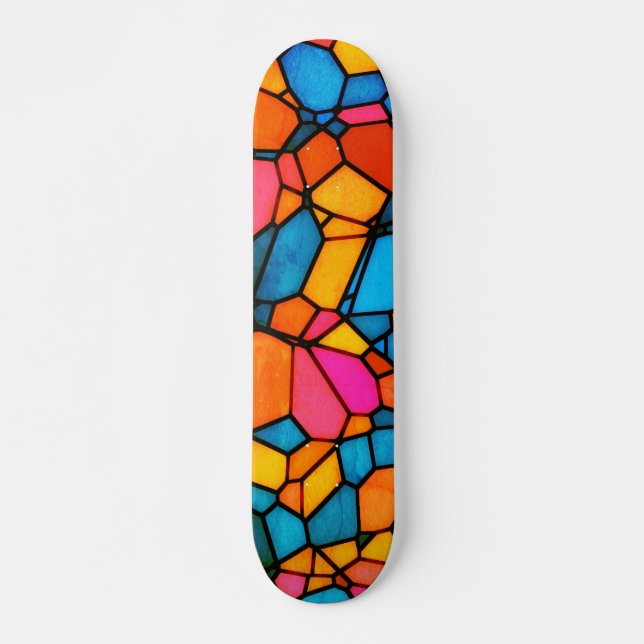 Skateboard Stain Glass (Anverso )