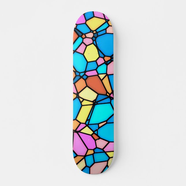 Skateboard Stain Glass Lite (Anverso )