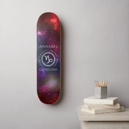 Skateboard Starfield Capricorn Cabra Zodiac Occidental