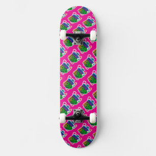 Skateboard Stay Loud Graffiti Neon Artwork