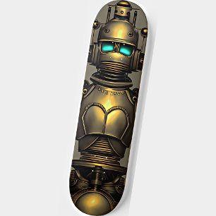 Skateboard Steampunk Robot Knight