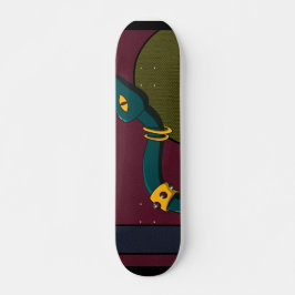 Skateboard Sticker Carré Snake