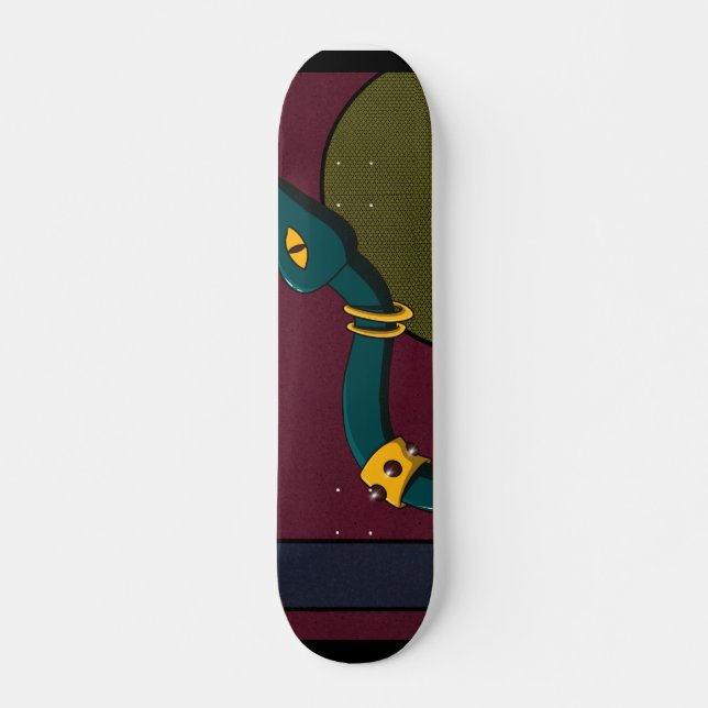 Skateboard Sticker Carré Snake (Anverso )