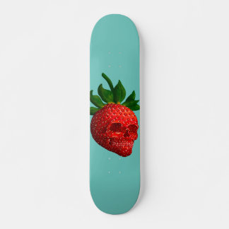 Skateboard Strawberry Skull