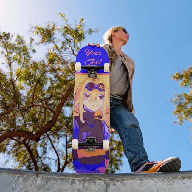 Skateboard Strong girl Anime (Exterior 1)