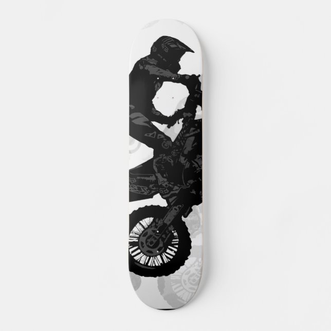 Skateboard Stuntmen de Motocross extremo (Anverso)